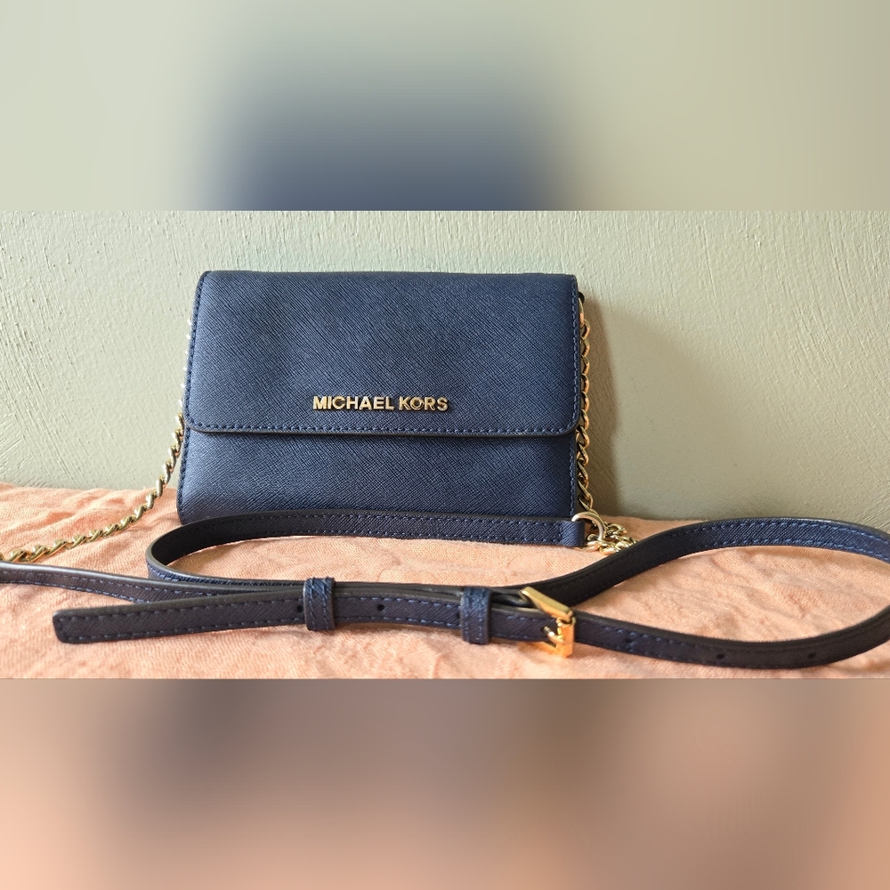 Michael Kors Navy Blue Crossbody Bag